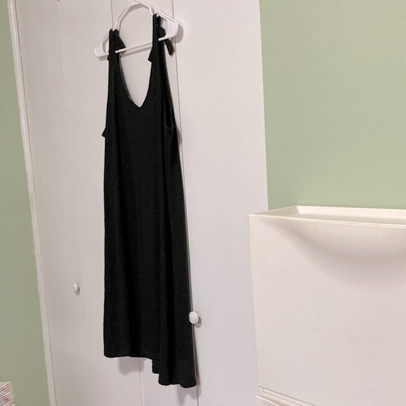 GAP Sun Dress Cover up Black Tie-Shoulder Large - Picture 9 of 10